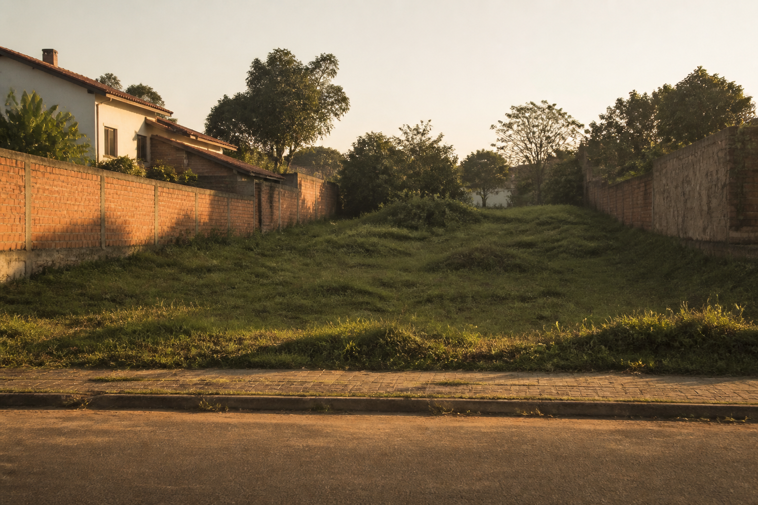 Lote urbano con medianeras y acceso en Paraguay